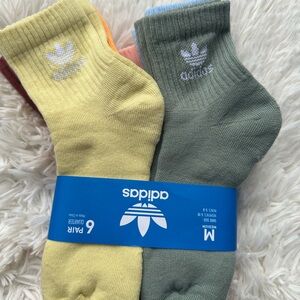 Adidas TREFOIL QUARTER SOCKS 6 PAIRS Multicolor unisex